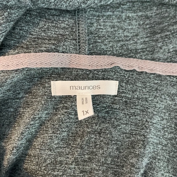 Maurices Teal Heathered Knit Top - Picture 3 of 4